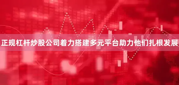 正规杠杆炒股公司着力搭建多元平台助力他们扎根发展